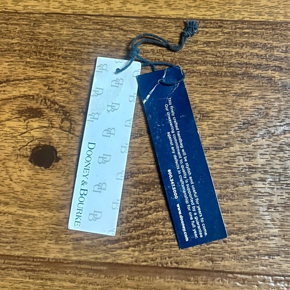 Dooney & Bourke (# J14254806) Black Leather Crossbody Bag (8 x 5” in.) W/ Tags - Picture 16 of 16